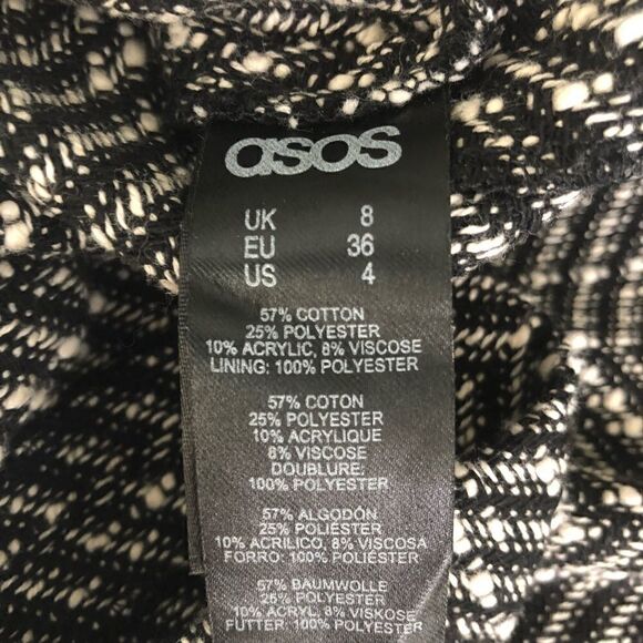 ASOS CROP TWEED SHORT SLEEVE TOP - Picture 8 of 8